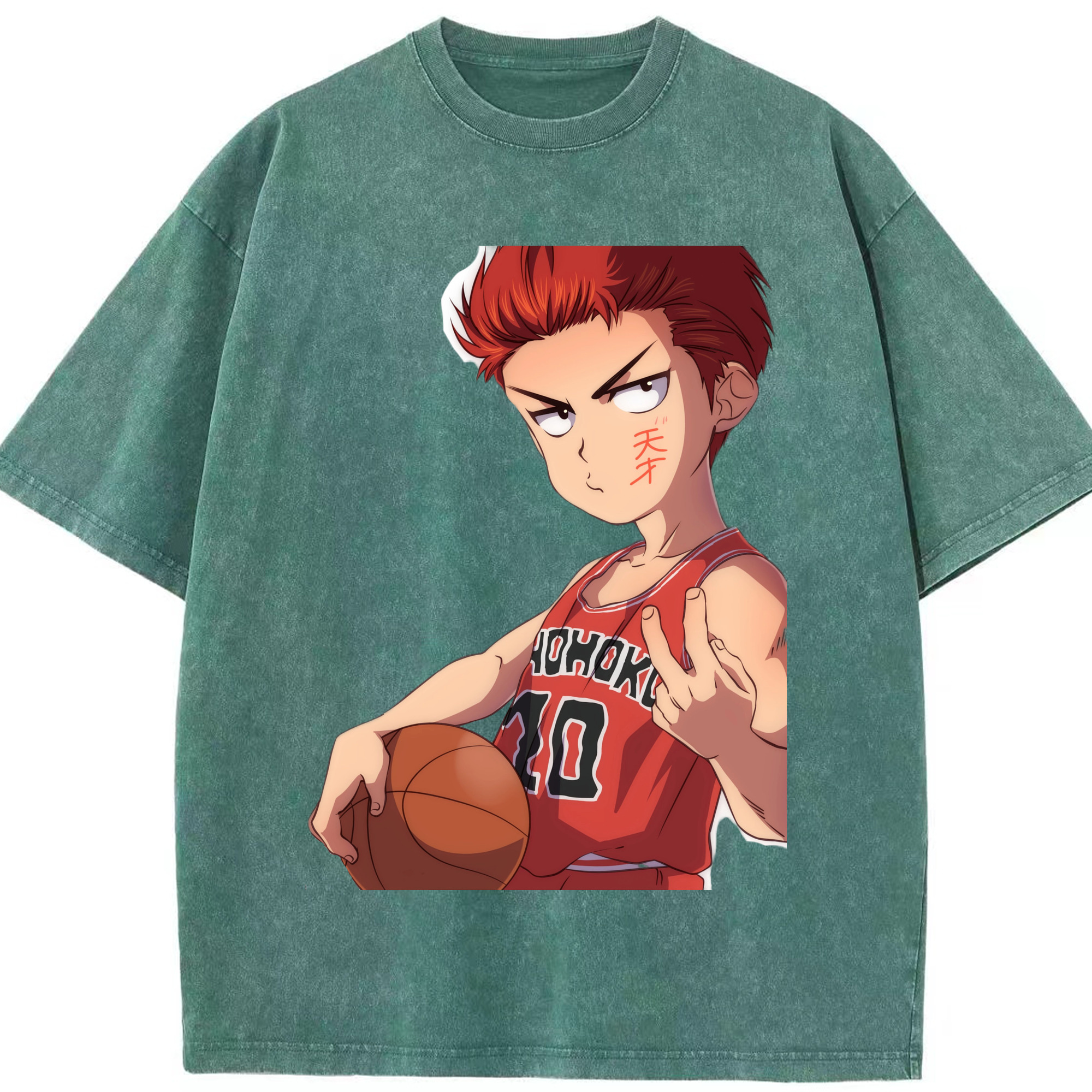 （画像用） SLAM DUNK／スラムダンク 綿100% ヴィンテージ風 半袖Tシャツ（フロントプリント）